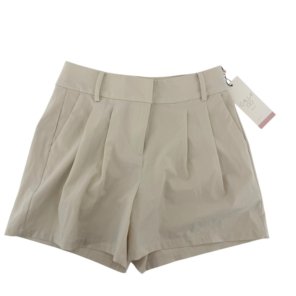 Calia Golf High Rise Short Light Sand - Size 0 - 4" Inseam NWT UPF 50